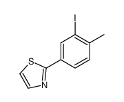 2-(3-iodo-4-methylphenyl)-1,3-thiazole结构式