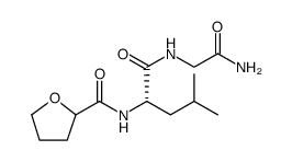 Glycinamide, N-[(tetrahydro-2-furanyl)carbonyl]-L-leucyl结构式
