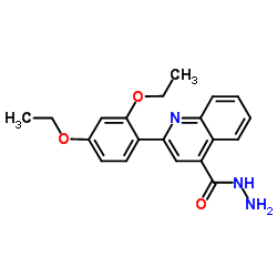 2-(2,4-Diethoxyphenyl)-4-quinolinecarbohydrazide Structure