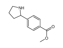 METHYL 4-(PYRROLIDIN-2-YL)BENZOATE Structure