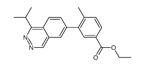 Ethyl 3-(1-isopropylphthalazin-6-yl)4-methylbenzoate结构式