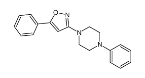 5-phenyl-3-(4-phenylpiperazin-1-yl)-1,2-oxazole Structure