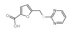 5-(pyrimidin-2-ylsulfanylmethyl)furan-2-carboxylic acid结构式