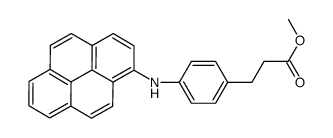 methyl 3-[4-(pyren-1-ylamino)phenyl]propanoate Structure