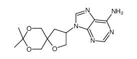 9-(8,8-dimethyl-1,7,9-trioxaspiro[4.5]decan-3-yl)purin-6-amine Structure