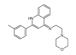 2-(3-methylphenyl)-N-(2-morpholin-4-ylethyl)quinolin-4-amine结构式