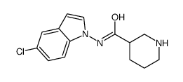 N-(5-chloroindol-1-yl)piperidine-3-carboxamide Structure
