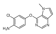 2-chloro-4-(5-methylpyrrolo[3,2-d]pyrimidin-4-yl)oxyaniline Structure