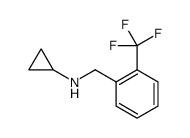 Benzenemethanamine, N-cyclopropyl-2-(trifluoromethyl) Structure