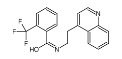 N-(2-quinolin-4-ylethyl)-2-(trifluoromethyl)benzamide结构式