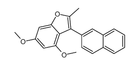 4,6-dimethoxy-2-methyl-3-naphthalen-2-yl-1-benzofuran结构式