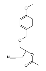 [(2R)-1-cyano-3-[(4-methoxyphenyl)methoxy]propan-2-yl] acetate结构式