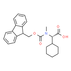 (S)-a-[Fmoc-(methyl)amino]cyclohexaneacetic acid structure