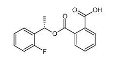 (S)-1-(2-fluorophenyl)ethyl alcohol phthalate half ester结构式