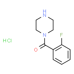 1-(2-氟苯甲酰基)哌嗪盐酸盐结构式