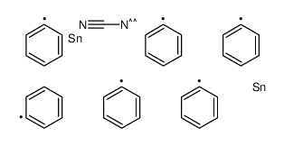 bis(triphenylstannyl)cyanamide Structure