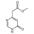 (6-oxo-1,6-dihydro-pyrimidin-4-yl)-acetic acid methyl ester Structure