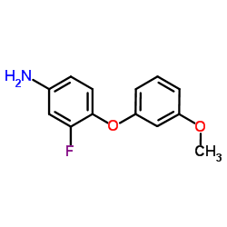 3-Fluoro-4-(3-methoxyphenoxy)aniline结构式