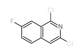 7-氟-1.3-二氯异喹啉结构式