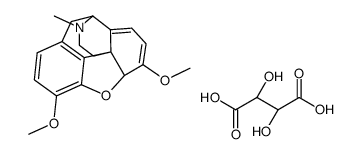 6,7,8,14-tetradehydro-4,5α-epoxy-3,6-dimethoxy-17-methylmorphinan hydrogen [R-(R*,R*)]-tartrate Structure