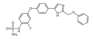 5-[4-[3-fluoro-4-(sulfamoylamino)phenoxy]phenyl]-2-(phenoxymethyl)-1H-imidazole结构式