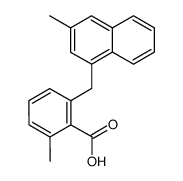 2-((3-Methyl-1-naphthyl)-methyl)-6-methyl-benzoesaeure Structure