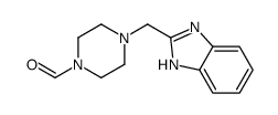 4-(1H-benzimidazol-2-ylmethyl)piperazine-1-carbaldehyde Structure