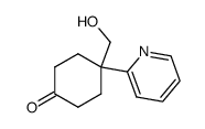 4-(hydroxymethyl)-4-(pyridin-2-yl)cyclohexanone Structure