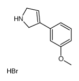 3-(3-methoxyphenyl)-2,5-dihydro-1H-pyrrole,hydrobromide Structure