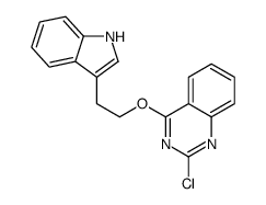 2-chloro-4-[2-(1H-indol-3-yl)ethoxy]quinazoline Structure