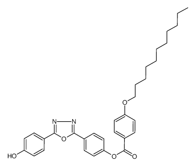 2-[4-(4-undecyloxyphenylcarbonyloxy)phenyl]-5-(4-hydroxyphenyl)-[1,3,4]-oxadiazole结构式