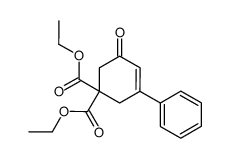 diethyl 5-oxo-3-phenylcyclohex-3-ene-1,1-dicarboxylate结构式