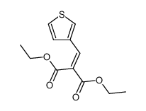 [3]thienylmethylene-malonic acid diethyl ester结构式