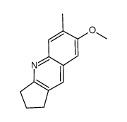 6-methyl-7-methoxy-2,3-dihydro-1H-cyclopenta[b]quinoline Structure