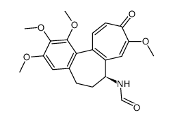 N-((S)-1,2,3,9-tetramethoxy-10-oxo-5,6,7,10-tetrahydro-benzo[a]heptalen-7-yl)-formamide Structure