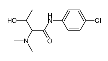 2-dimethylamino-3-hydroxy-butyric acid-(4-chloro-anilide)结构式
