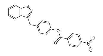 3-<4-(4-Nitrobenzoyloxy)-benzyl>-benzothiophen Structure