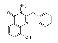 4(3H)-QuinazOlinone,3-amino-2-benzyl-8-hydroxy- (6CI) structure