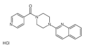 pyridin-4-yl-(4-quinolin-2-ylpiperazin-1-yl)methanone,hydrochloride Structure