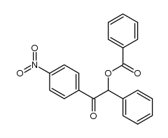 2-benzoyloxy-1(4-nitrophenyl)-2-phenylethanone结构式
