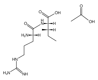 L-arginyl-isoleucine acetate结构式
