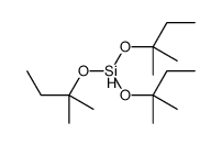 tris(2-methylbutan-2-yloxy)silane结构式