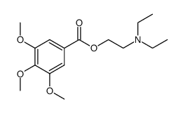 2-DIETHYLAMINOETHYL 3,4,5-TRIMETHOXYBENZOATE Structure