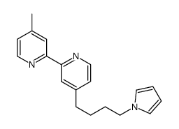 2-(4-methylpyridin-2-yl)-4-(4-pyrrol-1-ylbutyl)pyridine结构式