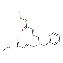 (2E,2E)-diethyl 4,4-(benzylazanediyl)bis(but-2-enoate) structure