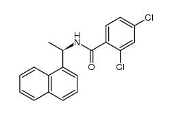 (R)-2,4-dichloro-N-(1-(naphthalen-1-yl)ethyl)benzamide结构式