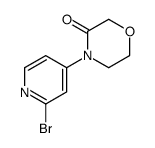 4-(2-bromopyridin-4-yl)morpholin-3-one结构式