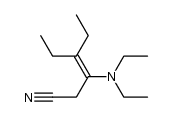 1-Cyan-2-diethylamino-3-ethyl-penten-(2) Structure