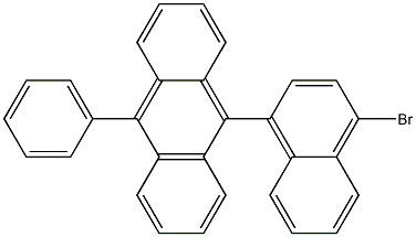 9-(4-溴萘-1-基)-10-苯基蒽结构式