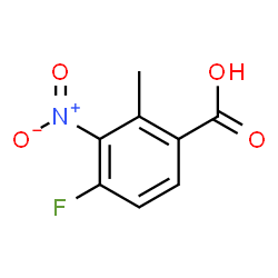 4-fluoro-2-methyl-3-nitrobenzoic acid Structure